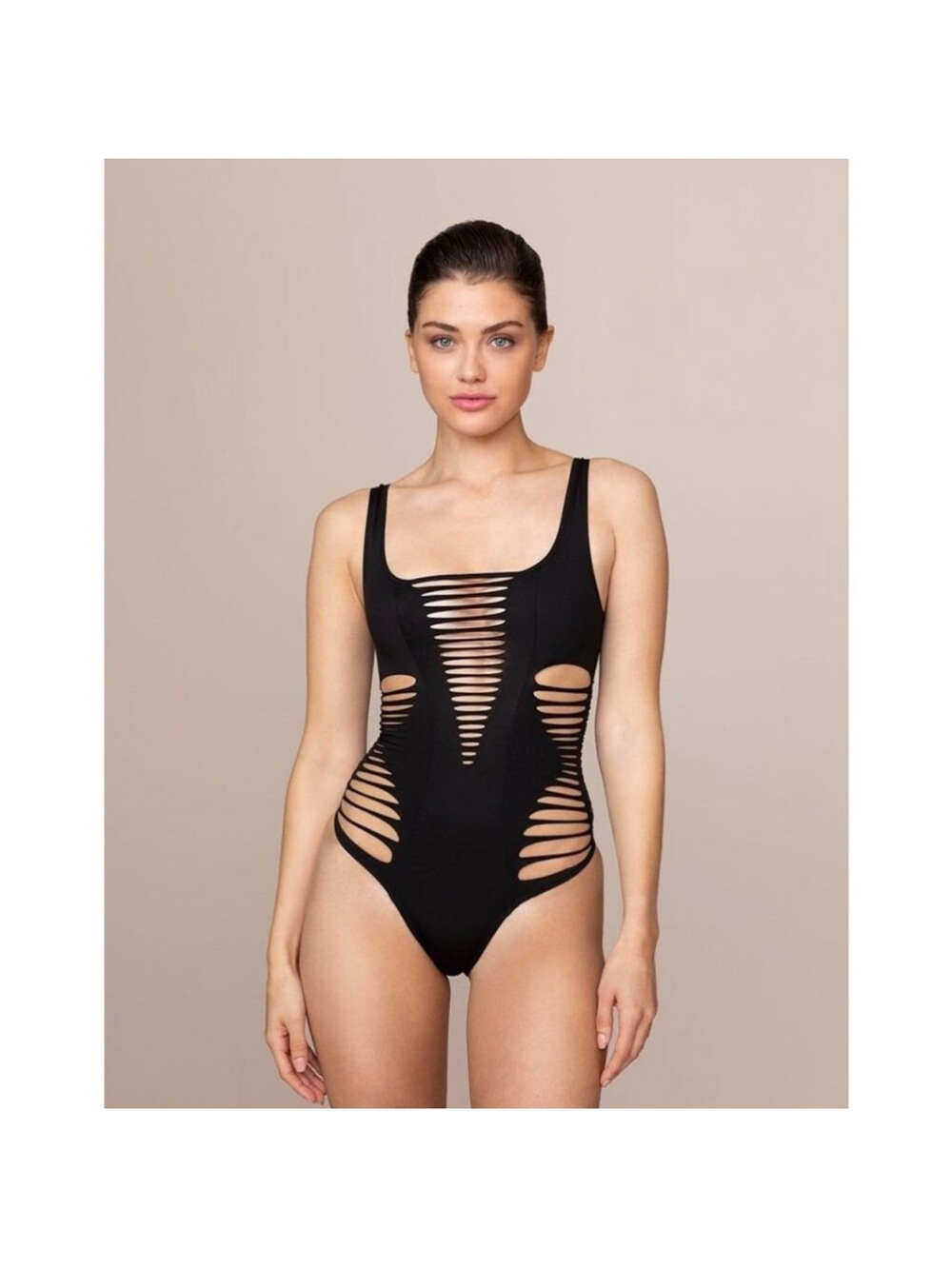 Agent Provocateur | Black Strappy Cutout One-Piece Swimsuit | AP3